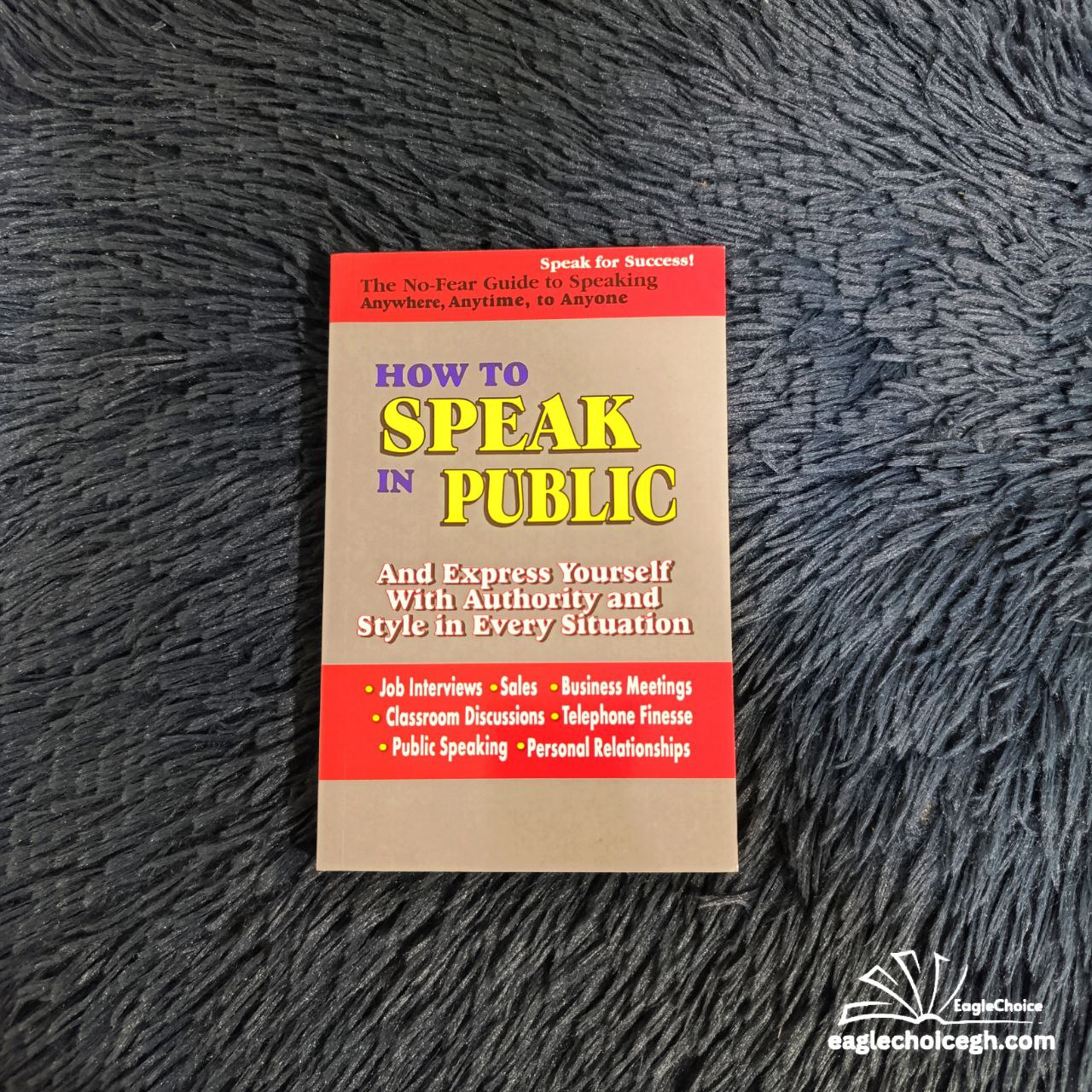 How To Speak In Public